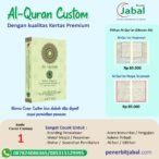 Percetakan Alquran - Menerima Pesanan Alquran Custom Beragam Acara